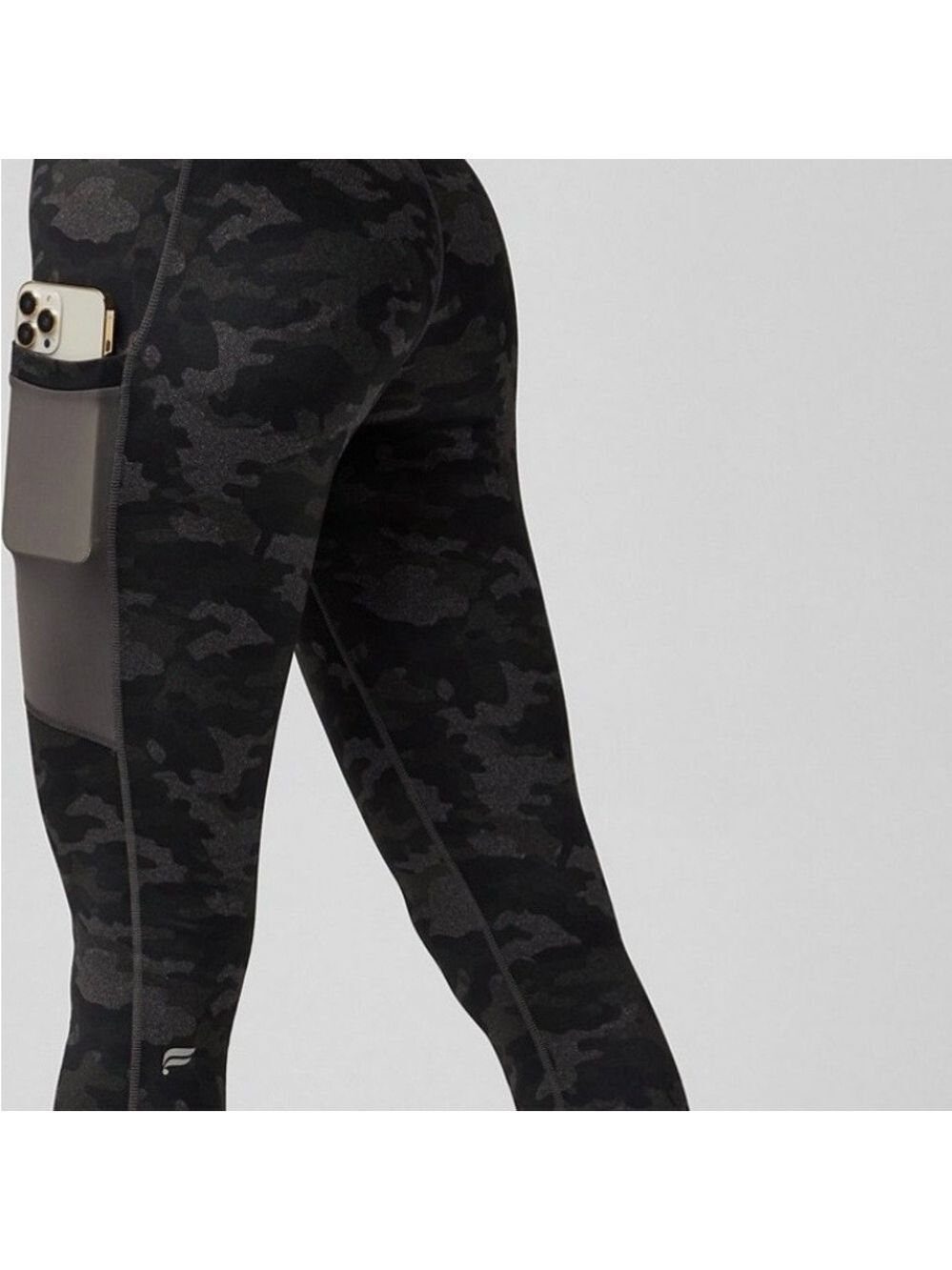 Fabletics Powerhold Black/Charcoal Camo Leggings